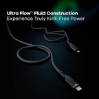 360 Electrical Lightning to USB-C Charging Cable – 5ft, MFi Certified, Fast Charge Compatible, Durable & Tangle-Free