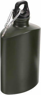 balacoo Camping Canteen, Portable Aluminum Army Water Bottle, Flat Design, 500ml, Ideal for Hiking, Camping, and Outdoor Activities (Random Color)