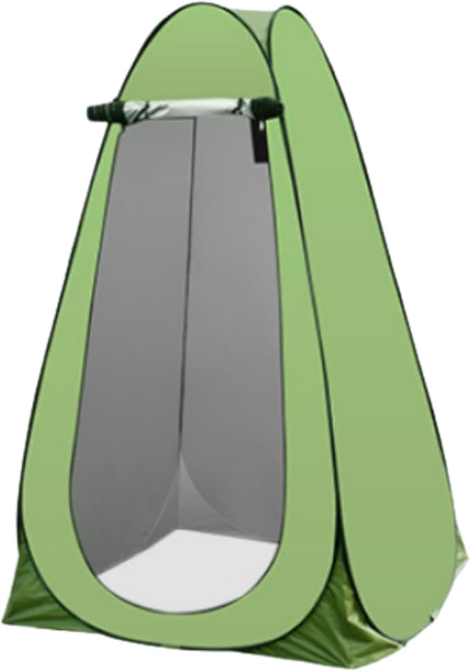 Waterproof Tent with Two Windows – 170T Polyester Lightweight Shelter for Outdoor, Hiking & Beach | Single & Double Size Options | Easy Setup | Portable Green Pop-Up Tent for 1-2 Persons