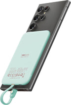 VEEKTOMX Slim Portable Charger, 5000mAh Lightweight Power Bank with Wired USB C Cable, Ultra Thin Battery Pack Compatible with iPhone 15/Plus/Pro/Pro Max/Samsung/Android(Non-Wireless Charging), Blue