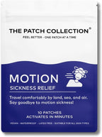 The Patch Collection® – Motion Sickness Relief Patch | Ginger, Peppermint, Safflower, Gingseng (Pack of 10)