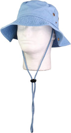 Wide Brim Hiking Fishing Safari Boonie Bucket Hats 100% Cotton UV Sun Protection for Men Women Outdoor Activities