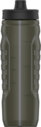 Under Armour Squeeze Water Bottles, 32 oz Water Bottles, Sideline Sports Water Bottle with Quick-Shot Lid, Quick & Easy Hydration, Gym Water Bottles, Squeeze Bottle, 1 32oz