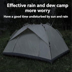 Camping Tent - Automatic Quick Open, Windproof, Easy Setup for Outdoor, Beach, Hiking, Traveling