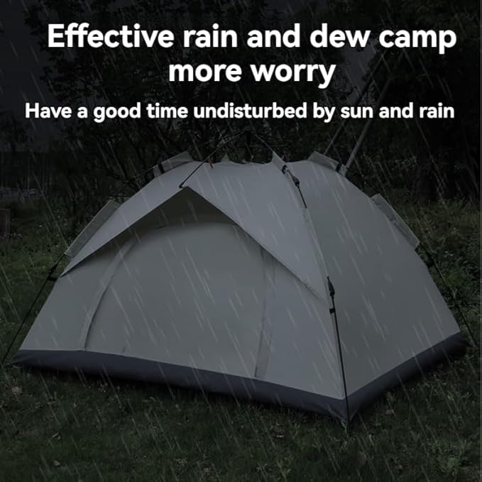 Camping Tent - Automatic Quick Open, Windproof, Easy Setup for Outdoor, Beach, Hiking, Traveling