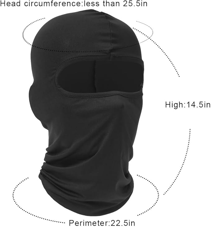 AXBXCX 3 Pack Balaclava Ski Mask - Breathable UV Protection Face Cove for Motorcycle, Football, Cycling, Outdoor Sports