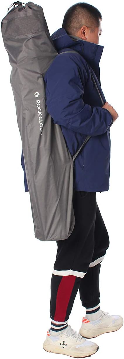 ROCK CLOUD Folding Camping Chair Oversized Padded Moon Chairs Outdoor for Camp Lawn Hiking Fishing Sports, Blue