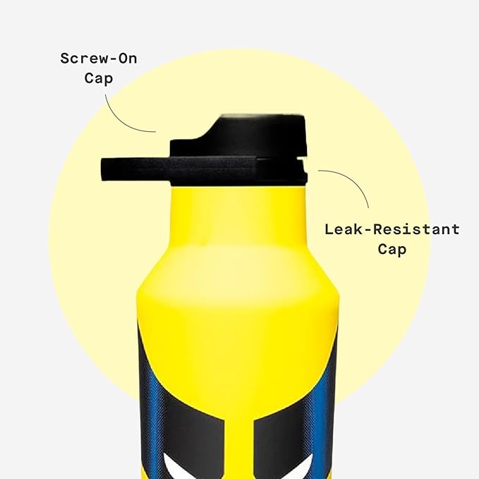 Corkcicle Sport Canteen - Keeps Beverages Cold 25 Hours - Triple Insulated Stainless Steel - Screw-On Lid - Reusable Bottle - Summer Drinkware Gift - Keeps Drinks Ice Cold - 20 oz - Wolverine