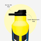 Corkcicle Sport Canteen - Keeps Beverages Cold 25 Hours - Triple Insulated Stainless Steel - Screw-On Lid - Reusable Bottle - Summer Drinkware Gift - Keeps Drinks Ice Cold - 20 oz - Wolverine