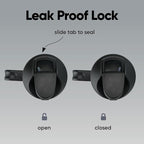 Owala FreeSip Tumbler Insulated Stainless Steel Water Bottle with Built-in Straw and Side Handle, For Travel, Work, School, and Sports, 40oz, BPA Free, Leak Proof, Very, Very Dark