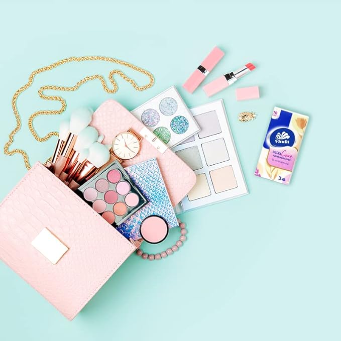 3-Ply Ultra Care Pocket Tissues, Travel Size (30 Packs of 10 Tissues)