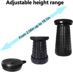 2025 Upgraded Folding Stool,800lbs Max Weight,Portable Retractable Collapsible Stool,Travel Footrest,Gift for Camping,Outdoors,Fishing,Hiking Tours,Parties,BBQ