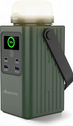 Alpatronix Camping Portable Power Station 198.4Wh (62000mAh), 100W Fast Charging Power Bank with Detachable LED Lights, Outdoor Generator with LifePO4 Battery for Home Backup, Travel & Emergencies.
