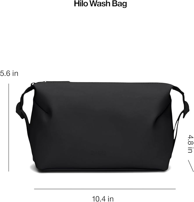 RAINS Hilo Wash Bag – Waterproof Toiletry Bag Travel Dopp Kit Organizer Compact Wash Kit Pouch Water Resistant