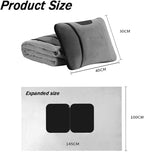 Car Travel Blanket Waist Support Blanket for Mercedes Benz/AMG GL X166 X164 SUV GL 350 400 450 500 550 / GL63, Premium Soft 3 in 1 Warm Soft Travel Blanket Car Pillow Blanket,Brown
