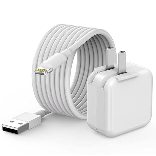 For iPad Charger, [ Apple MFI Certified ] 10FT Long for iPad Chargers Lightning Cord Cable Fast Charging USB Wall Charger Block Foldable Plug for iPad7/ 8/9 Generation,iPadAir,iPadMini, iPadPro,iPhone