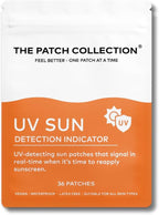 The Patch Collection® – UV Sun Detection Indicator Patch | Hydrocolloid, Photochromic Violet Dye (Pack of 36)