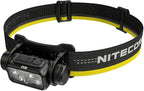 Nitecore NU43 Rechargeable Headlamp, 1400 lumens USB-C Bright Lightweight for Camping, Running, or Working, with Spotlight, Floodlight, Red Light, Including NitecoreS Sticker