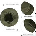 Sun Hats for Men Women Bucket Hat UPF 50+ Boonie Hat Foldable UV Protection Hiking Beach Fishing Summer Safari