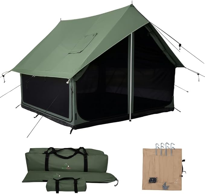 WHITEDUCK Rover Canvas Scout Tent, Waterproof, 4 Season Luxury Outdoor Camping and Glamping Yurt Tent