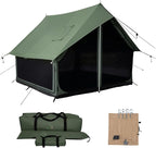 WHITEDUCK Rover Canvas Scout Tent, Waterproof, 4 Season Luxury Outdoor Camping and Glamping Yurt Tent