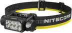 Nitecore HC65 UHE Headlamp, 2000 Lumen Max Heavy Duty Metal, USB-C Rechargeable with White, Red, and Reading Lights for Camping, Hiking, Hunting, and Industrial Works with LumenTac Organizer (Black)