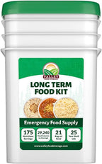 Long Term Food Supply Kit | 75g+ Daily Protein & 1,800+ Calories Per Day | Premium Survival Food 25 Year Shelf Life | Prepper Supplies Freeze Dried Meals