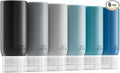 Muslish 6 Pack Travel Bottles for Toiletries - TSA Approved 3oz Leakproof Travel Size Containers, BPA Free Silicone Refillable Squeezable Bottles, Travel Essentials for Shampoo and Conditioner (Gray)