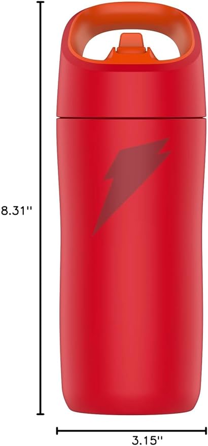 Gatorade Kids' Rookie Metal Water Bottle, 12oz, Stainless Steel Bottle, Double-Wall Insulation, Vacuum Insulated, Thermo Mug
