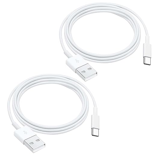 2 Pack 10FT Carplay Car Cable USB A to USB C Cable for iPhone 16E 15 16/16 Pro 16 Max/16 Plus, iPad 10th Gen, iPad Pro 12.9/11, iPad Air 5/4th, Mini 6th Gen, AirPods Pro (2nd) Charger Cord Replacement