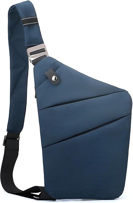 Anti Theft Travel Bag, One Shoulder Large Capacity Cross-body Bag Chest Fashion Lightweight Sling Bags for Travel Sports