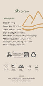 Lightweight Backpack Stool Cooler Chair Heavy Duty 350lbs for Adults, Folding Camp Stool with 15L Insulated Cooler for Fishing, Black