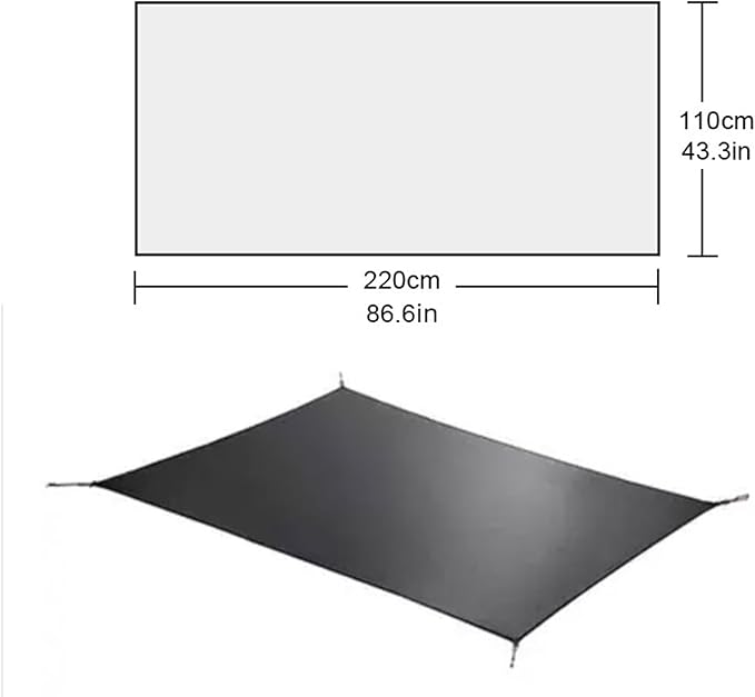 Lanshan 2 Person Tent Hiking Ultralight Camping Tent Professional 15D Silnylon Rodless Trekking Pole Tent Waterproof Backpacking Outdoor for Camping, Bivvy