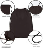 JohahaTim Drawstring Backpack Bulk 20 Pcs Draw String Backpack Bags DIY Gym Sports Traveling Yoga Cinch Bag Sackpack Drawstring (10 Color multi color)