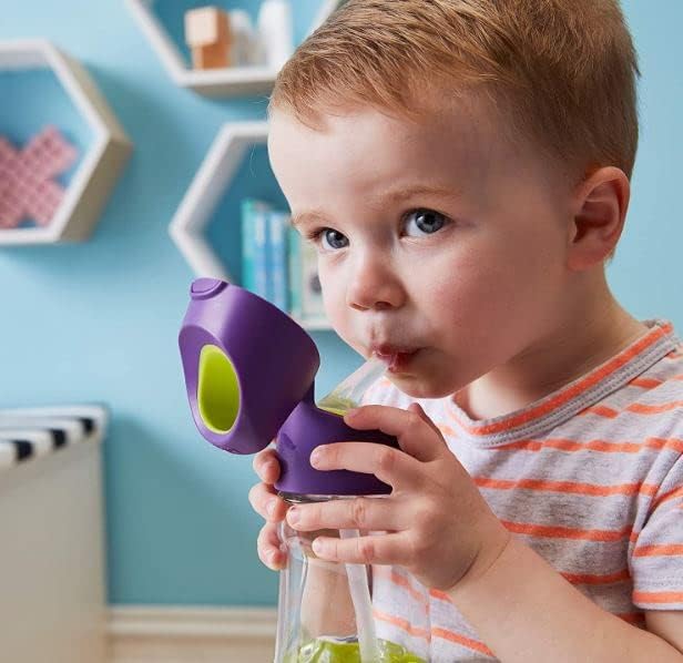 b.box Kids Water Bottle – 20oz Tritan Toddler Drink Bottle with Straw for School, Daycare, Travel w/Easy-Grip Triangular Design, Leak Proof Lid & Handle, BPA Free, Dishwasher Safe (Passion Splash)