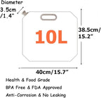 SUPANT Collapsible Emergency Water Jug Container Bag, Freezable, BPA Free Plastic Water Carrier Tank, Outdoor Folding Water Bag for Sport Camping Riding Mountaineer Backoacking, Food Grade