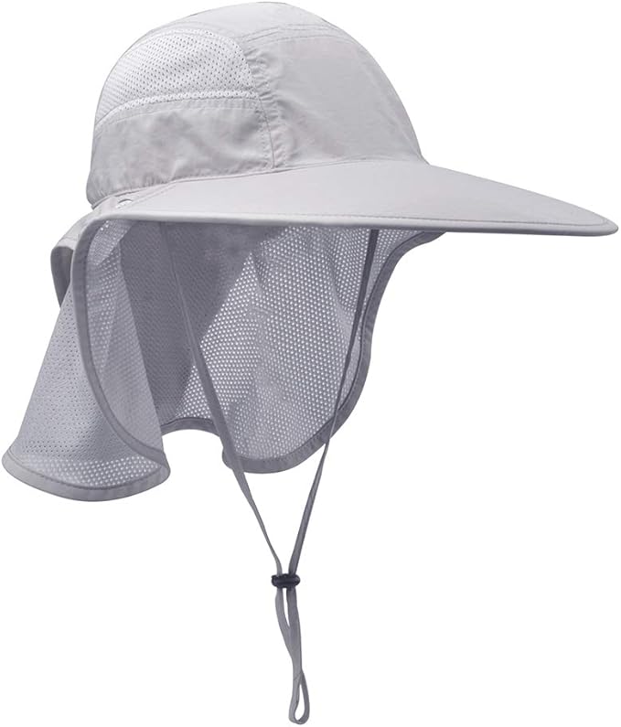 Unisex Outdoor Activities UV Protecting Sun Hats with Neck Flap