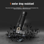 NICRON L71 Tactical Flashlights High Lumens Type-C Rechargeable Magnetic Flashlight 90 Degree Working Light, IP65 Waterproof 1800 Lumens LED 8 Modes Flashlights for Outdoor Camping Emergency