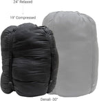 Browning Camping Denali -30° Mummy Sleeping Bag, Charcoal/Gray