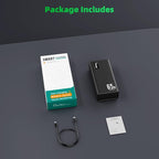 Power Bank Fast Charging 50000mAh, 65W Laptop Portable Charger USB C Compatible with MacBook Dell, PD External Battery Bank Compatible with iPhone 14/13, Cell Phone, Tablet, 3 Output &1 Input(Black)