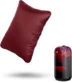 Camping Pillow,Supportive Compressible Travel Pillow Middle Size Lightweight Camp Pillow with Storage Bag for Camping,Hiking,Backpacking,Airplane