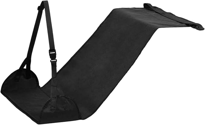 Baoblaze Airplane Foot Hammock Support Adjustable Plane Footrest High Performance Convenient Travel Essentials for Women Men Long Trip, Black