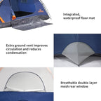 2-12 Person Tents for Camping Waterproof, Backpack Double Layer Tents, Perfect Picnics, Fishing and Backyard Camping