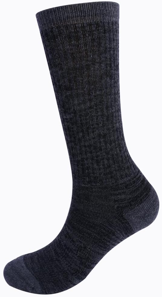 EnerWear 4 Pack Women's Merino Wool Outdoor Hiking Trail Crew Sock