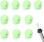 SANLIKE Tarp Pole Tip Cover 10PCS Luminous Tip Cap Ball for Camping Tent Poles, TPR Insulation Material, Lightning Protection & Night Light