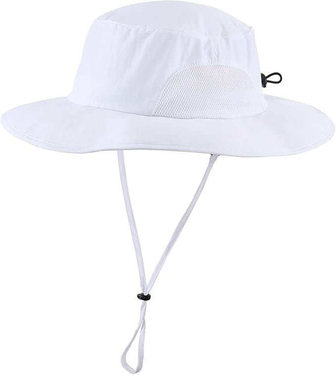 Home Prefer UPF50+ Mens Sun Hat Wide Brim Fishing Hat for Men UV Protection Womens Beach Bucket Hat for Golf Hiking Gardening