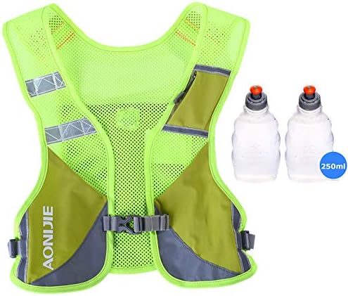 AONIJIE Reflective Running Vest Marathon Running Vest Pack Breathable for Hiking Camping Cycling Race