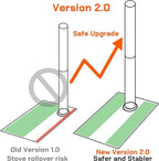 FIREHIKING Titanium Stove Portable Folding Tent Ta1 Stove Slide Mini for Camping Backpacking Hunting Cooking 3.4lb