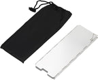 8 Plates Camping Stove Windscreen Folding Outdoor Stove Windshield Camp Stove Wind Screen Aluminium Alloy Windshield for Butane Burner Grill Wind Blocker Shield
