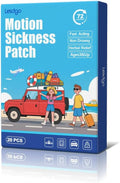Motion Sickness Patches (28 Count) for Car and Boat Rides, Ships, Cruise and Airplane & Other Forms of Transport - Travel Essentials